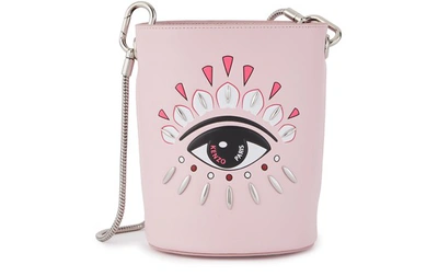 Shop Kenzo Eye Mini Bucket Bag In Rose Pastel