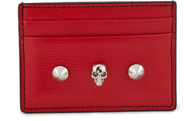 Shop Alexander Mcqueen Card Holder In New Red Black