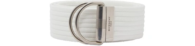 Shop Givenchy D-ring Belt In Blanc