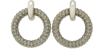 Shop Balenciaga Earrings In Pal V/ Crystal/gris