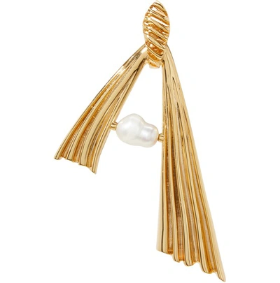 Shop Alican Icoz X Attico, Amore Earrings In Gold