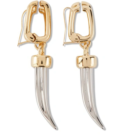 Shop Chloé Blake Earrings In Silver Gold Color