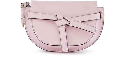 Shop Loewe Mini Gate Bag In Icy Pink