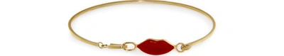 Shop Delfina Delettrez Grandma Lips Bracelet In Yellow Gold