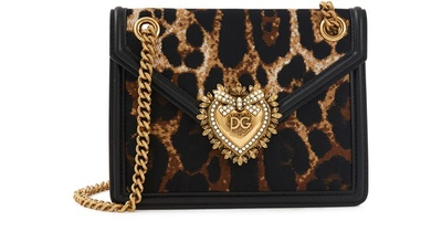 Shop Dolce & Gabbana Devotion Shoulder Bag In Leo New