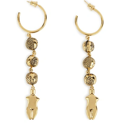 Shop Chloé Emoji Earrings In Gold