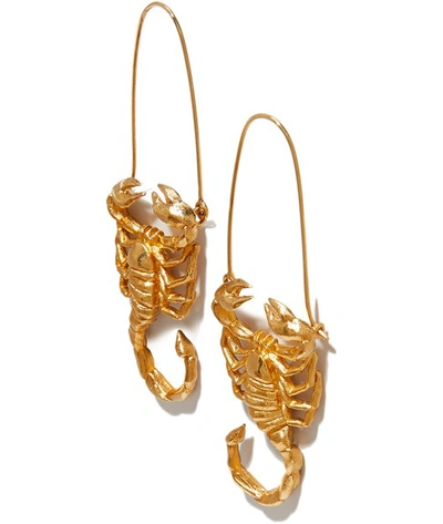 Shop Givenchy Scorpio Earrings In Gold