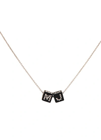 Shop Marc Jacobs The Toy Blocks Pendant Necklace In Silver
