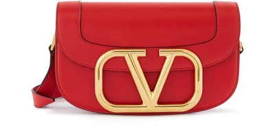Shop Valentino Garavani - Super V Bag In Rouge Pur