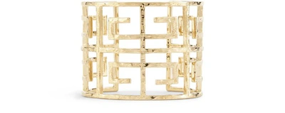 Shop Givenchy 4g Logo Cuff Bracelet In Gold