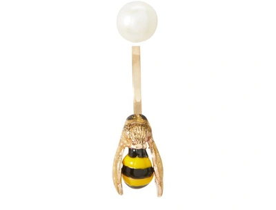 Shop Delfina Delettrez To Bee Or Not To Be Piercing Single Earring In Yellow Gold