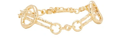 Shop Alican Icoz + Attico Link Bracelet In Gold
