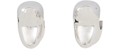 Shop Marc Jacobs The Huggie Earrings In Silver