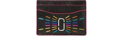 Shop Marc Jacobs Card Holder In Black/multi