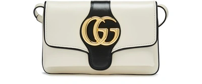 Shop Gucci Small Arli Shoulder Bag In White Black