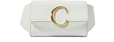 Shop Chloé C Belt Bag In Brilliant White