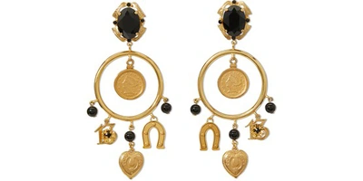 Shop Dolce & Gabbana Coins Earrings In Gold