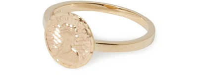 Shop Anissa Kermiche Louise D'or Pinkie Ring In Gold