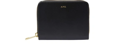 Shop Apc Emmanuelle Compact Wallet In Black