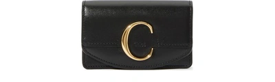Shop Chloé C Wallet In Black