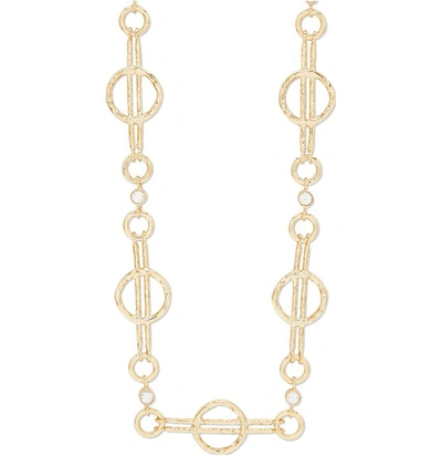 Shop Alican Icoz + Attico Link Necklace In Gold