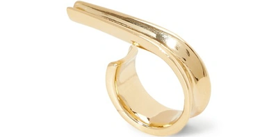 Shop Annelise Michelson Ellipse Ring In Gold