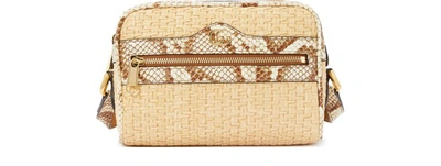 Shop Gucci Ophidia Shoulder Bag In Natural