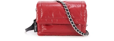 Shop Marc Jacobs The Mini Pillow Shoulder Bag In Cranberry