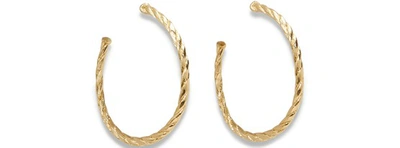 Shop Imai Corde Gm Hoops In Gold Plated