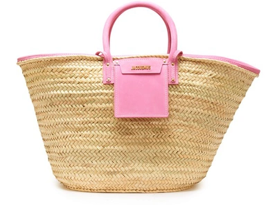 Shop Jacquemus Le Grand Panier Soleil Bag In Pink