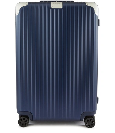 Shop Rimowa Hybrid Check-in L Luggage In Matte Blue