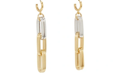 Shop Imai Cadenas Earrings In Gilded Gold Rhodium