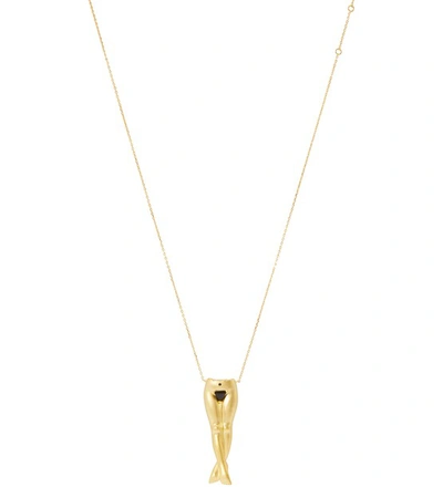 Shop Anissa Kermiche Précieux Pubis Necklace In Gold