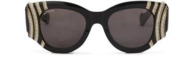 Shop Balenciaga Paris Cat Sun Glasses - Limited Edition In Black 005