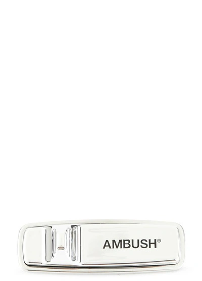 Shop Ambush Security Tag" Silver Brooch