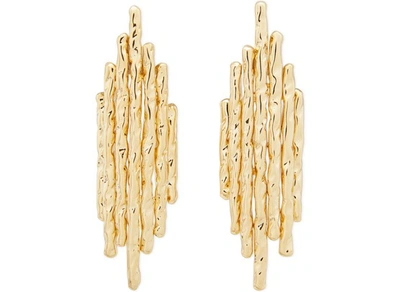 Shop Alican Icoz Venini + Attico Earrings In Gold
