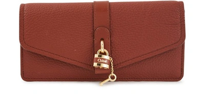 Shop Chloé Aby Purse In Sepia Brown