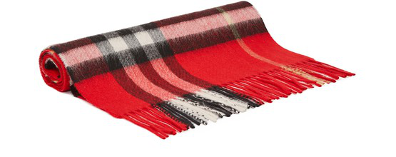 burberry lightweight check wool cashmere scarf