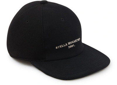 Shop Stella Mccartney Woollen Hat In 1000 - Black