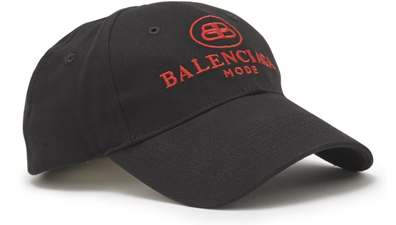 Balenciaga Embroidered Cotton-twill Baseball Cap In Black | ModeSens