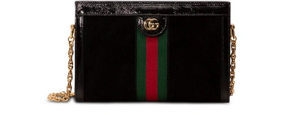 Shop Gucci Ophidia Shoulder Bag In Black