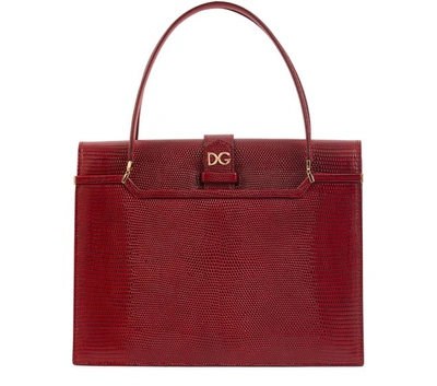 Shop Dolce & Gabbana Ingrid Hand Held Bag In Rubino