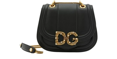 Shop Dolce & Gabbana Dg Shoulder Bag In Black