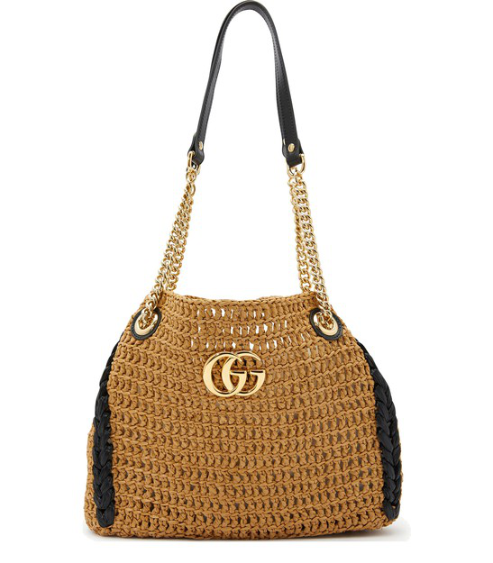 gucci raffia bag