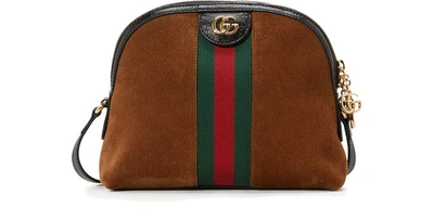 Shop Gucci Ophidia Shoulder Bag In Nocciola