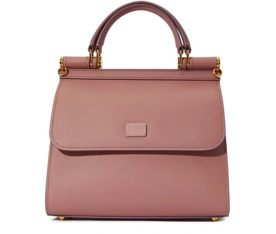 Shop Dolce & Gabbana Sicily 58 Shoulder Bag In Pink