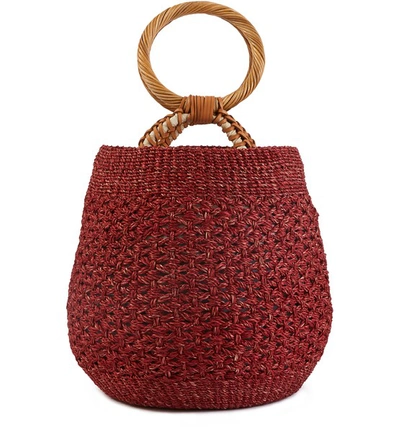 Shop Aranaz Lena Bucket Bag In Red