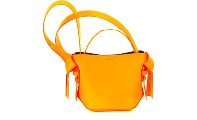 Shop Acne Studios Micro Bag In Fluo Orange