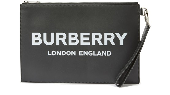 burberry leather clutch