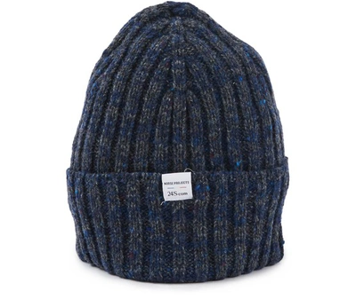 Shop Norse Projects Neps Beanie In Twilight Blue